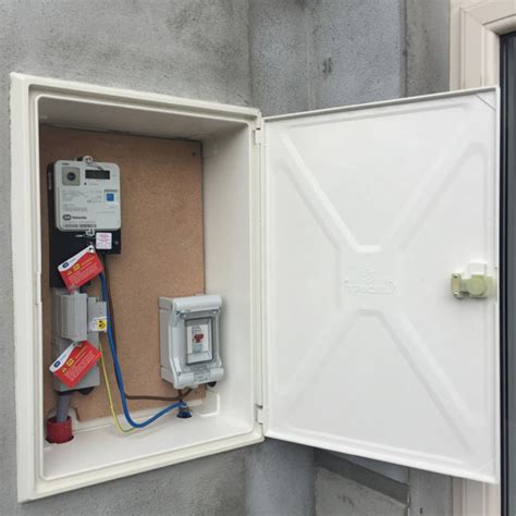 electric meter box height|surface mounted electrical meter box.